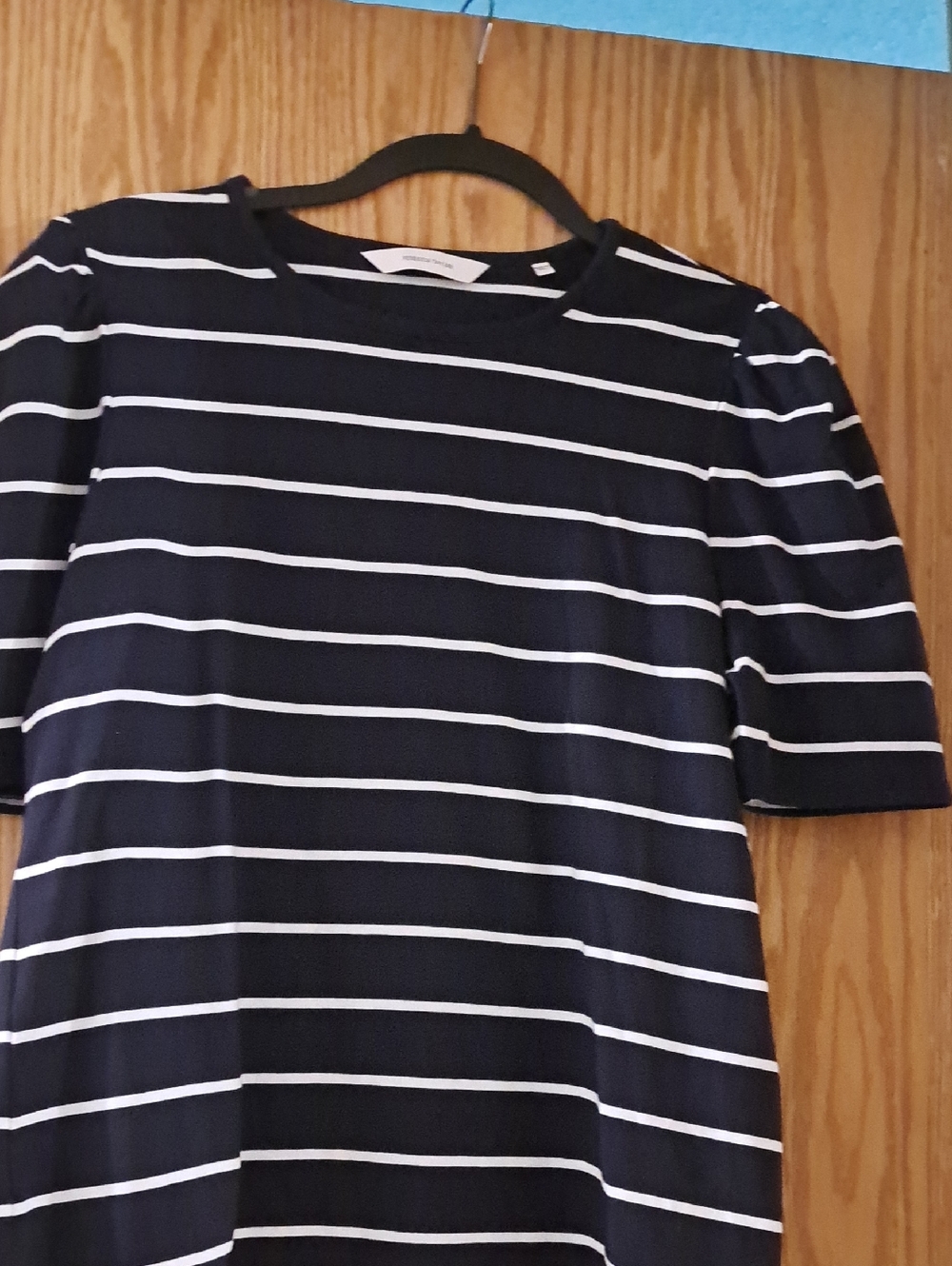 Rebecca Taylor Navy and White Striped Crewneck Top